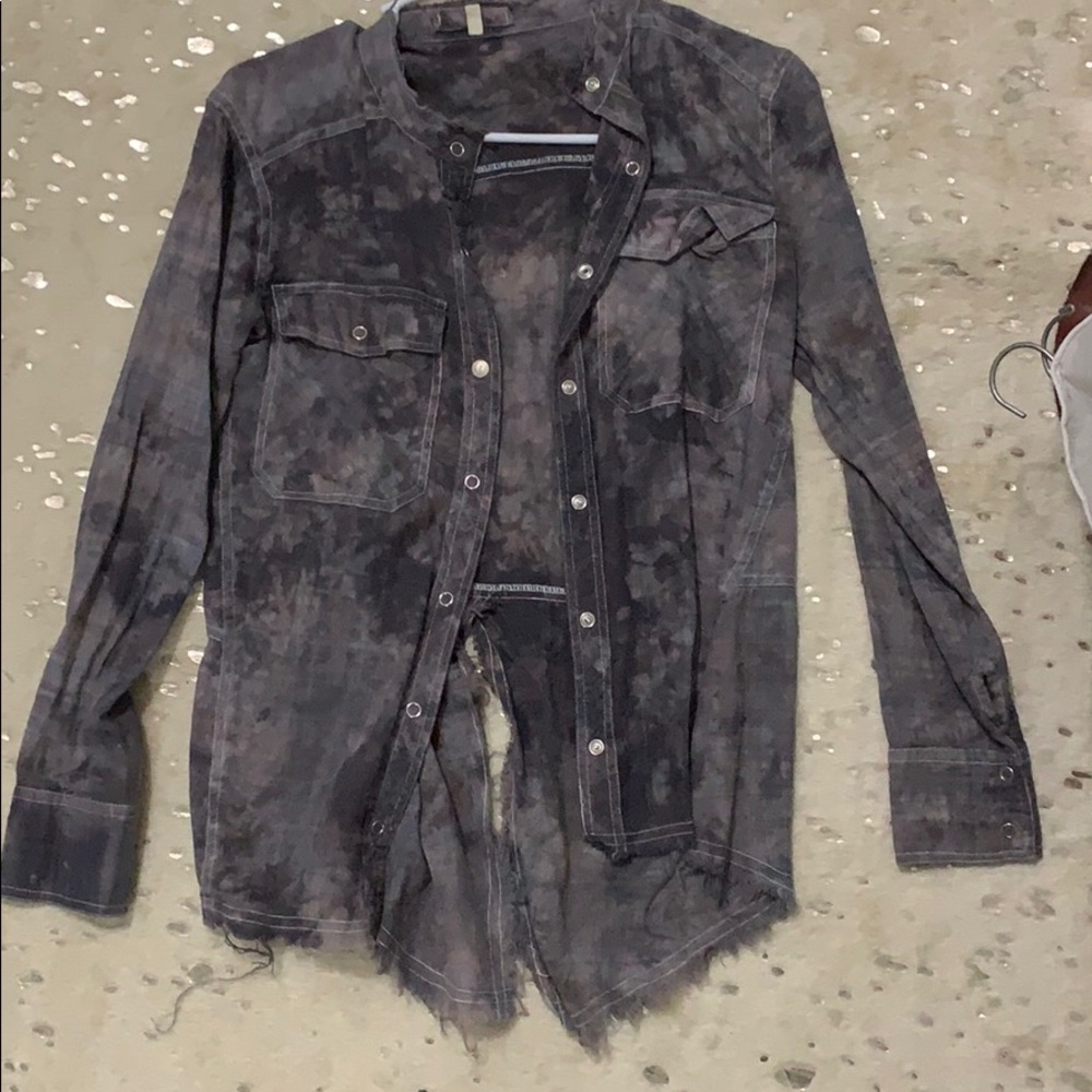 Gimmick flannel, cute over piece